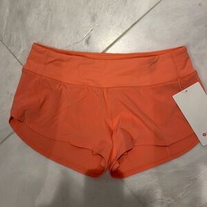 Lululemon NWT size 4 speed up shorts